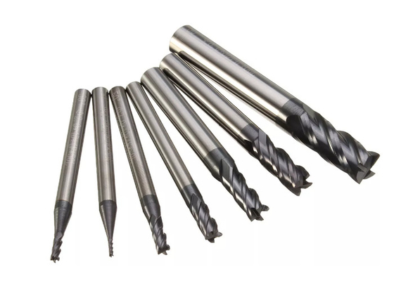 1-8mm ferramenta reta ajustada do CNC do cortador do moinho de extremidade da pata do moinho de extremidade do carboneto de tungstênio de 4 flautas